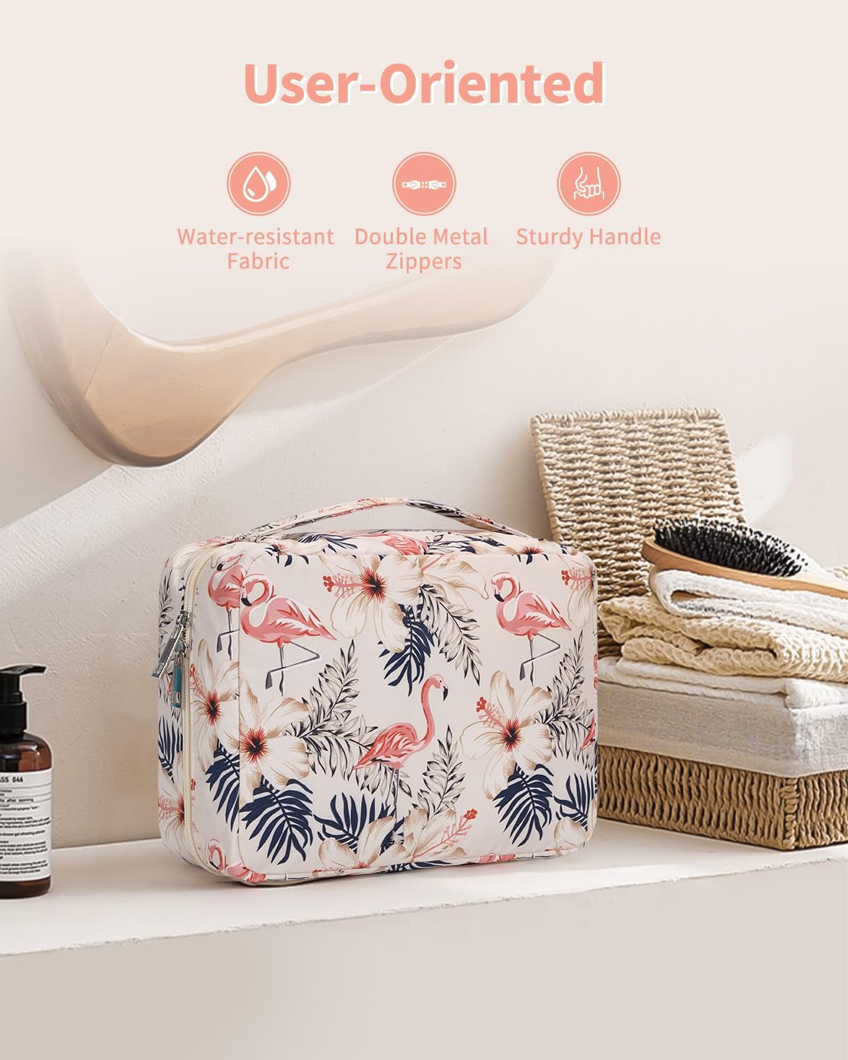 Small Hanging Travel Toiletry Bag for Women, Travel Bag for Toiletries, Makeup Bag Organizer Cosmetic Bags Make up Bags for Girls