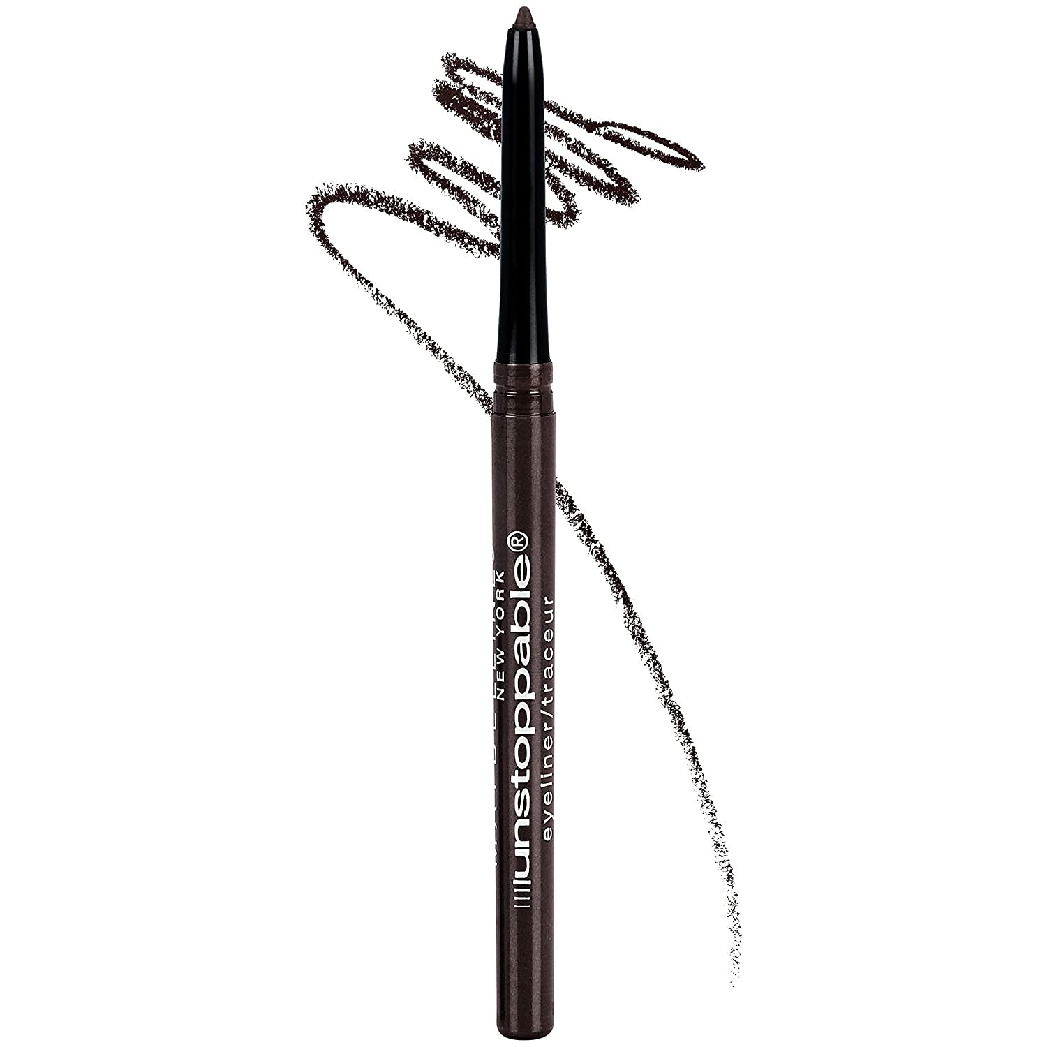 Maybelline Unstoppable Waterproof Mechanical Brown Eyeliner Pencil, Easy to Apply, Smooth Glide, up to 24 Hour Wear, Espresso